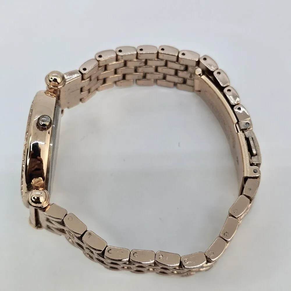 Folio Women's Watch 33MM White Dial Gold Bracelet Band ‎ 7